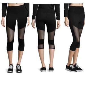 ELECTRIC YOGA COLOR BLOCK MESH CAPRI